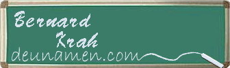 Bernard Krah Visitenkarte